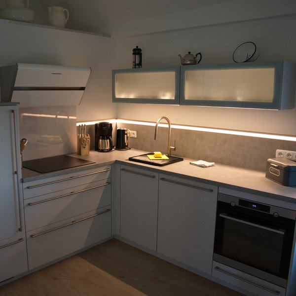 Küche in der Wohnung Gezeitenblick