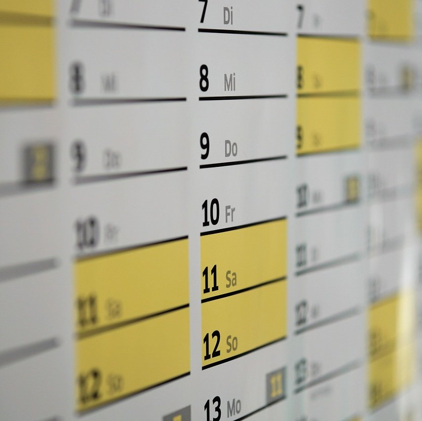 Symbolbild mit Kalender