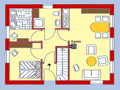Grundriss der Wohnung Twee